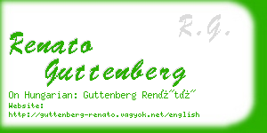 renato guttenberg business card